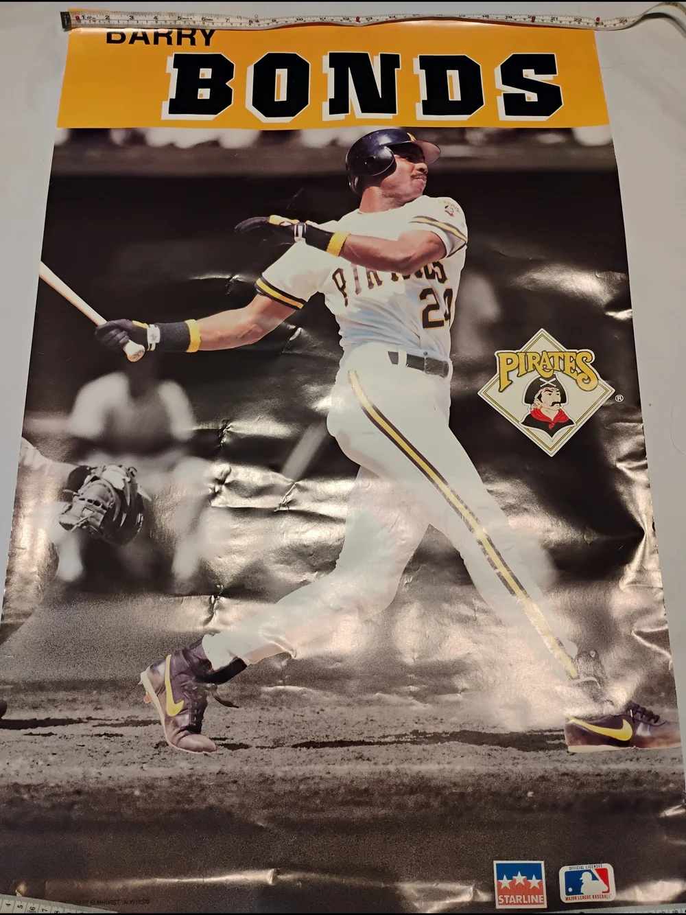 Barry Bonds Pirates Poster